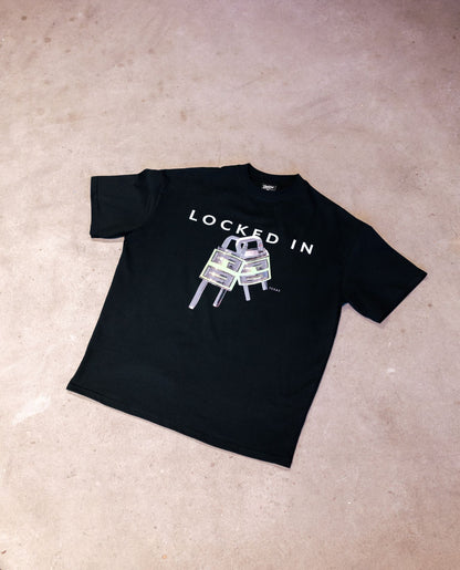 LOCKED IN BLACK T-SHIRT