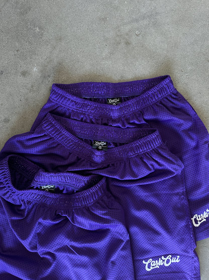 LOCKED IN PLUM MESH SHORTS